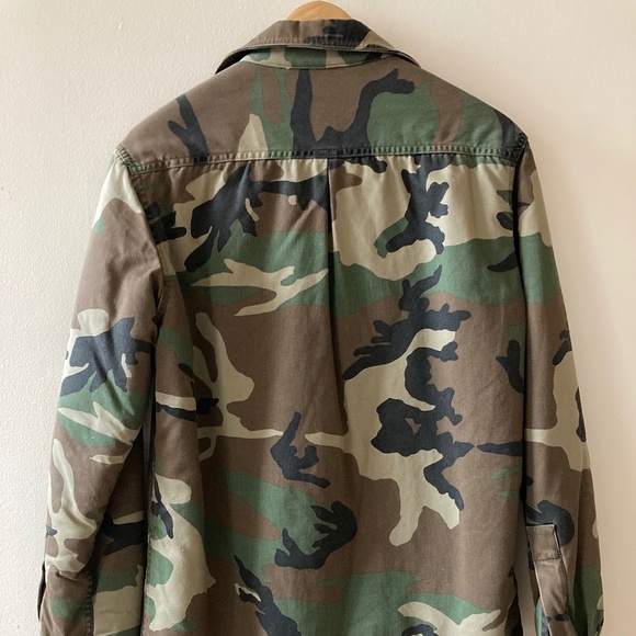 RFSC FREEMANS SPORTING CLUB Camo Camouflage Army Military Style Jacket - Picture 3 of 3